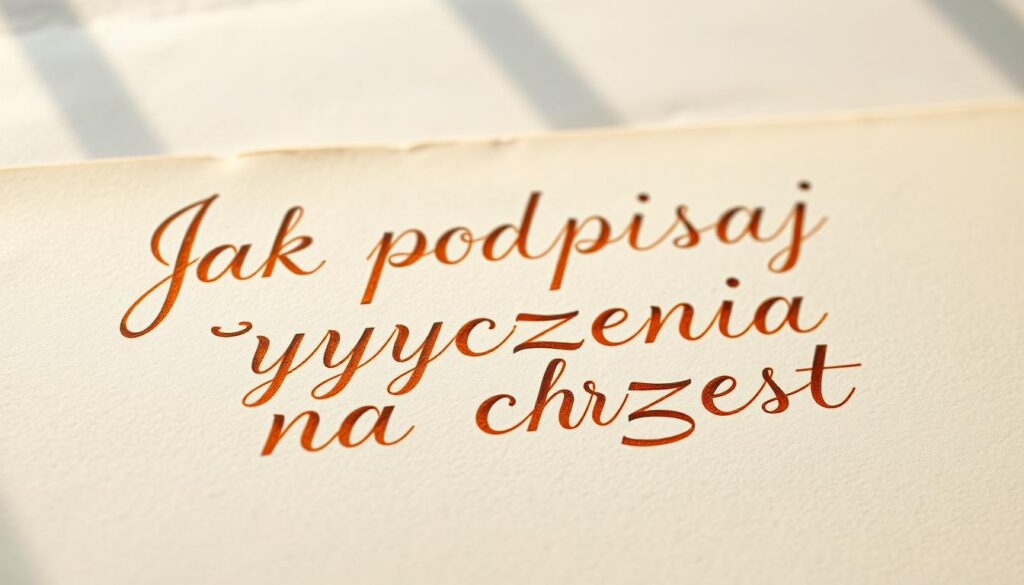 Jak podpisać życzenia na chrzest