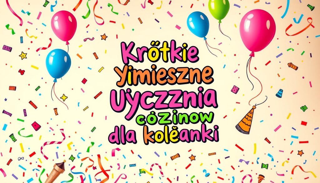 Krótkie śmieszne życzenia urodzinowe dla koleżanki