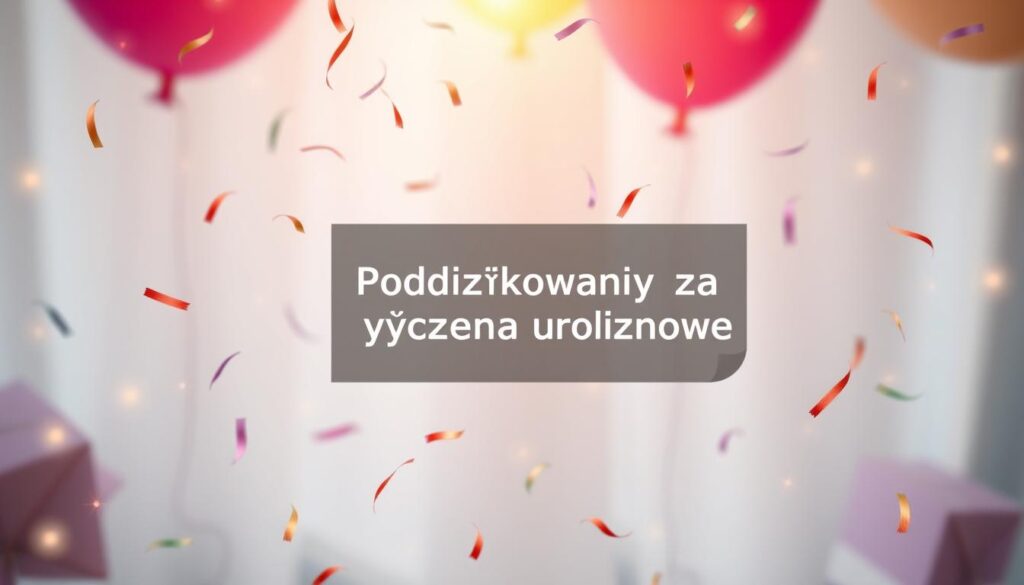 Podziękowania za życzenia urodzinowe na facebooku
